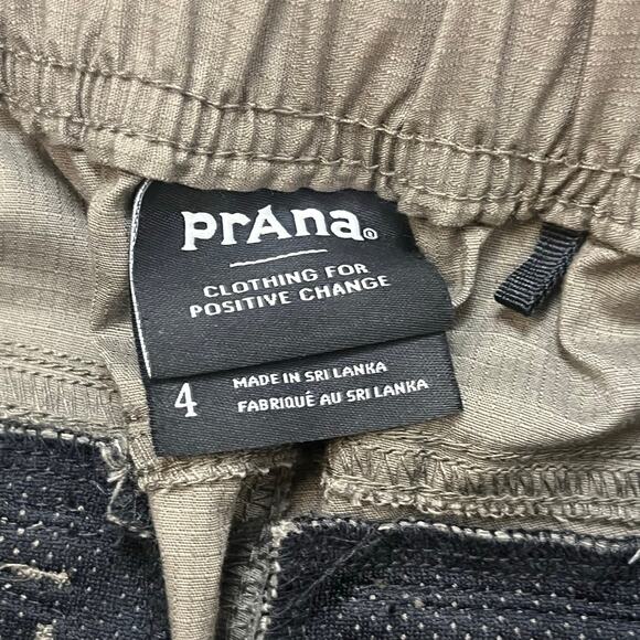 PrAna Double Peak All Around Pants Sz 4 Olive Organic Cotton Ripstop Travel EUC - Picture 8 of 16
